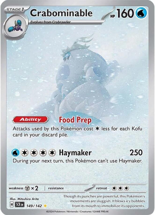 Crabominable - 149/142 - SV07: Stellar Crown (SCR) Pokémon TCG