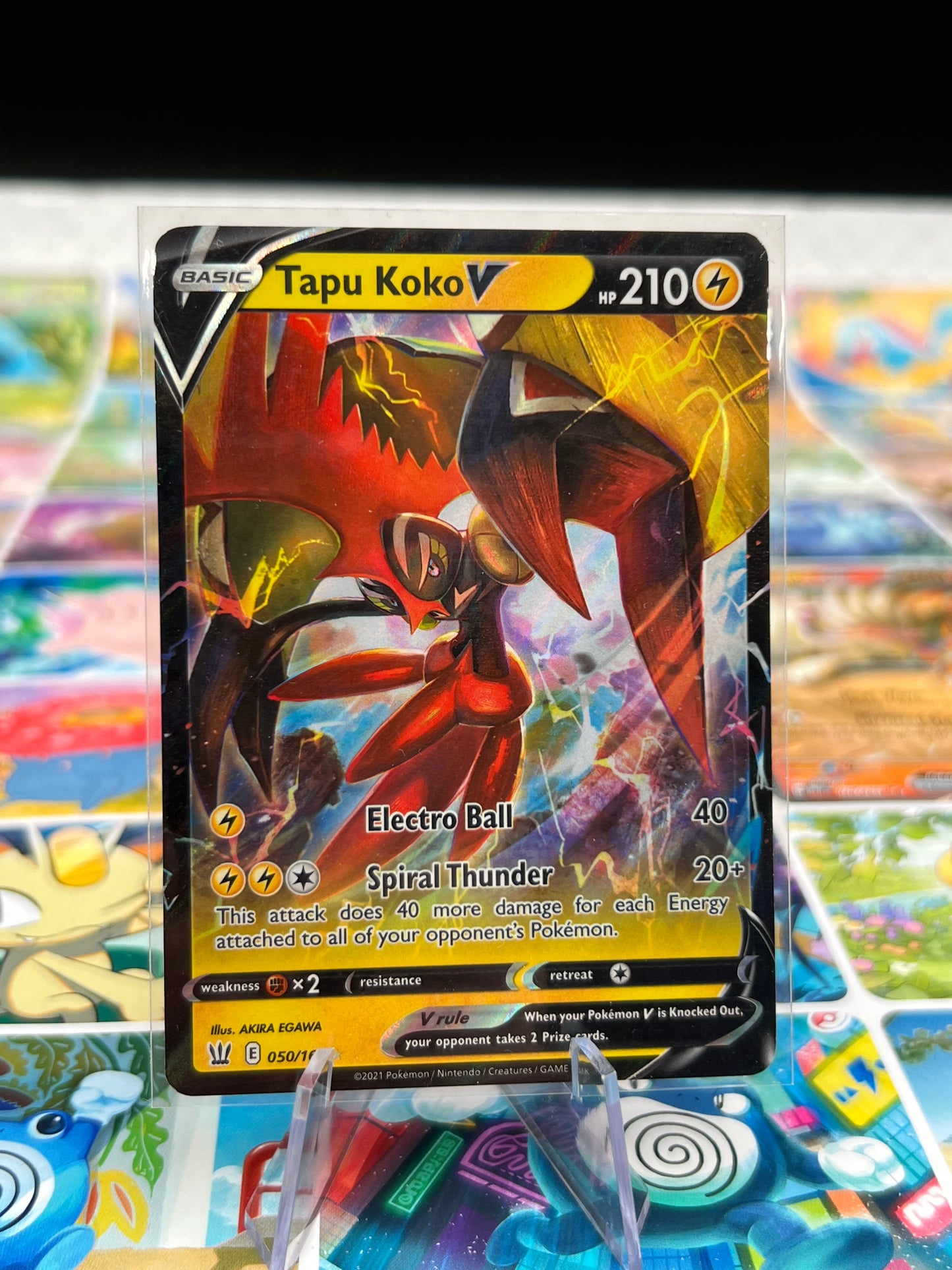 Tapu Koko V 050/163 - SWSH05: Battle Styles (SWSH05) Pokémon Card TCG