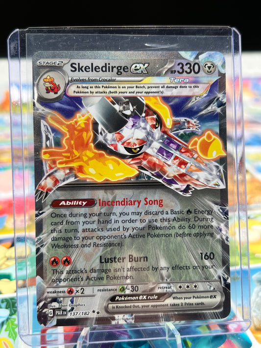 Skeledirge ex 137/182 - SV04: Paradox Rift (PAR) Pokémon Card TCG