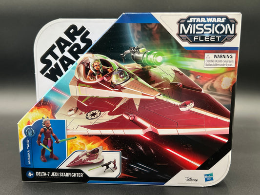 Delta-7 Jedi Starfighter Vehicle Star Wars Mission Fleet Ahsoka Tano 2.5" Figure New