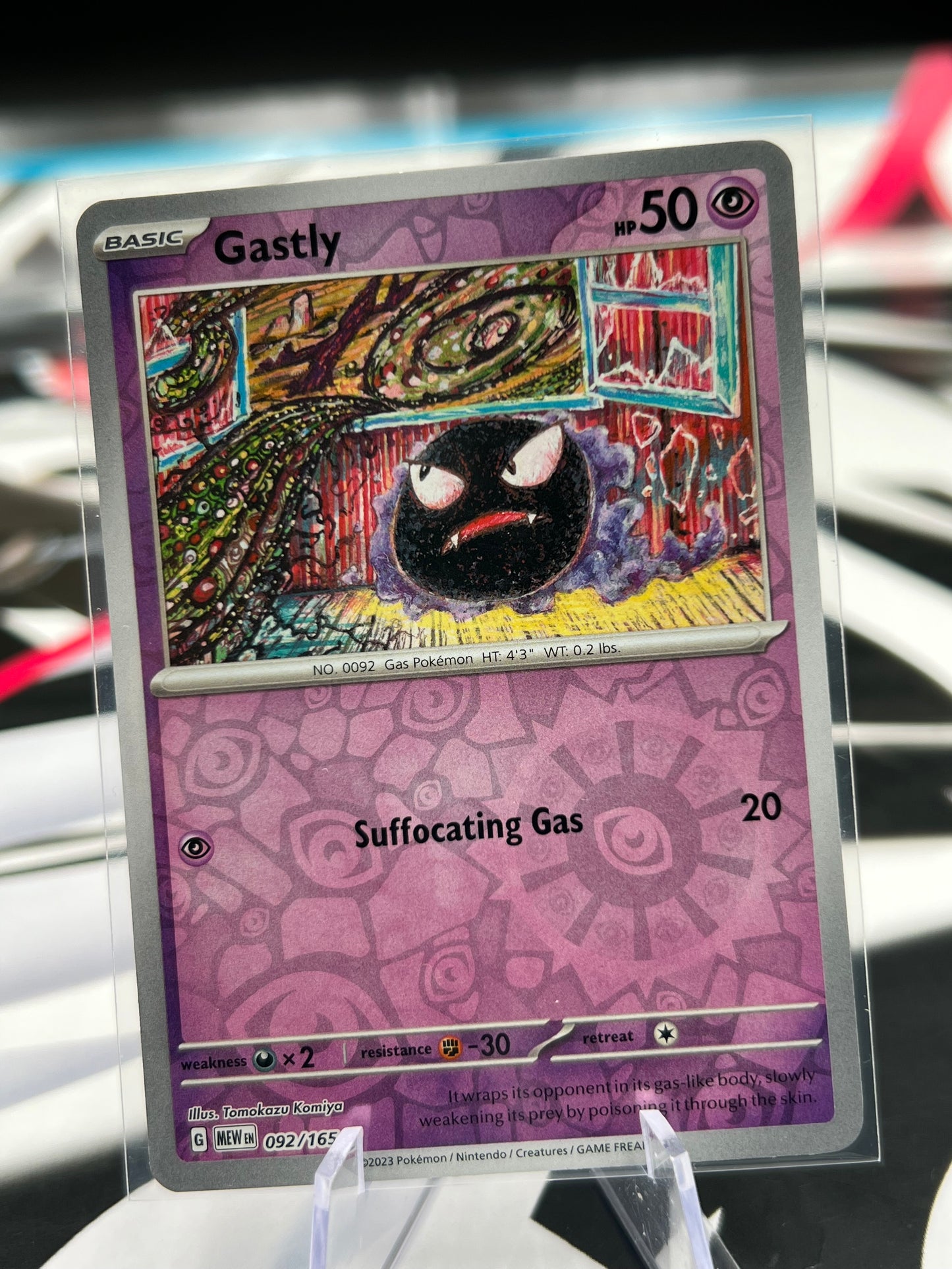 Gastly Reverse Holo 092/165 - SV: Scarlet & Violet 151 (MEW) Pokémon Card TCG