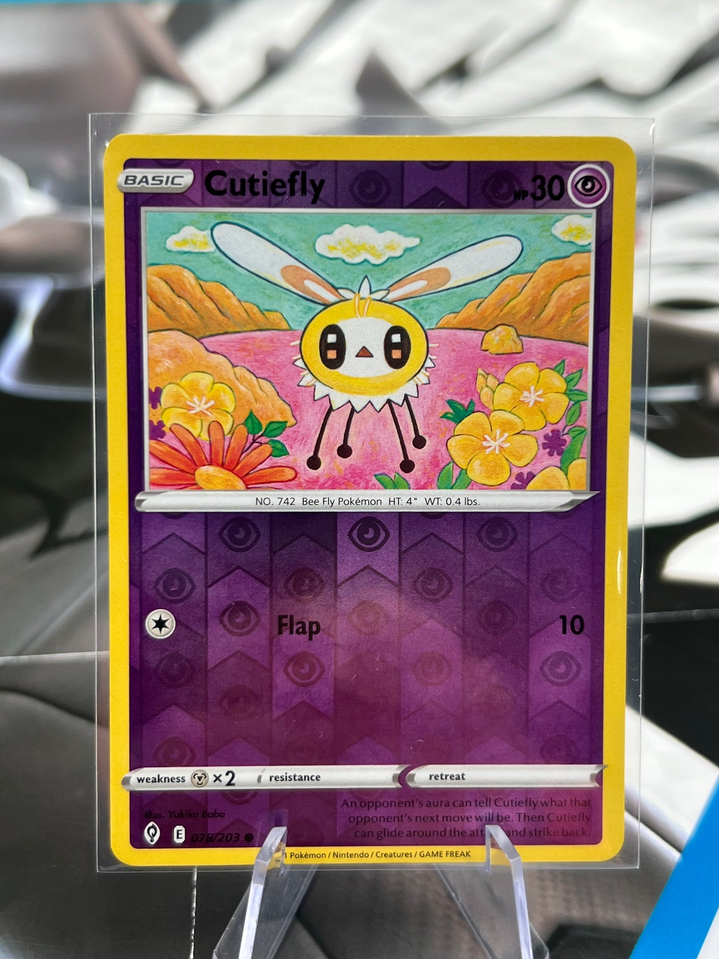 Cutiefly Reverse Holo 078/203 - SWSH07: Evolving Skies (SWSH07) Pokémon Card TCG