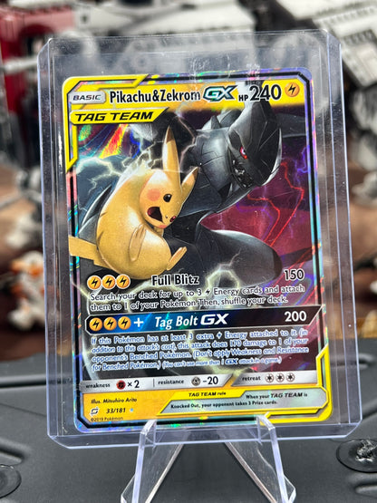 Pikachu & Zekrom GX 33/181 Tag Team - SM - Team Up (SM9) Pokémon TCG