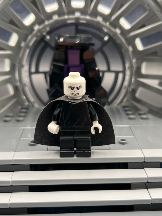 LEGO Harry Potter Lord Voldemort - White Head, Black Cape, Dark Green Robe Lines Item No: hp098 Set 4865
