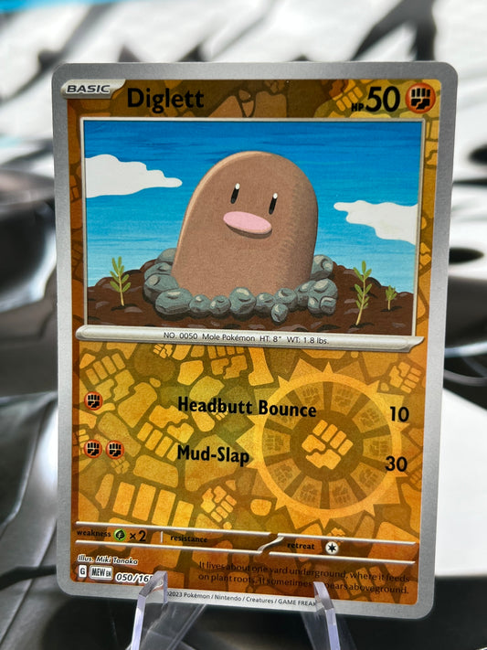 Diglett Reverse Holo 050/165 - SV: Scarlet & Violet 151 (MEW) Pokémon Card TCG