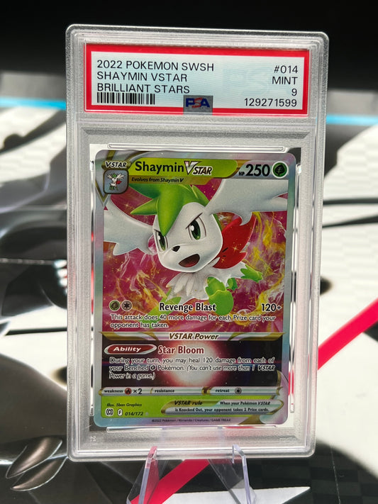 PSA 9 Shaymin VSTAR 014/172 - SWSH09: Brilliant Stars (SWSH09) Graded Pokémon TCG