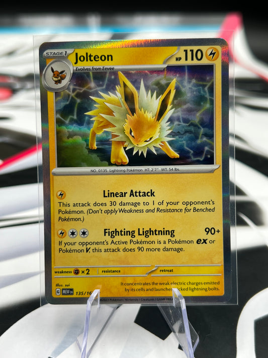 Jolteon Holo Rare 135/165 - SV: Scarlet & Violet 151 (MEW) Pokémon Card TCG