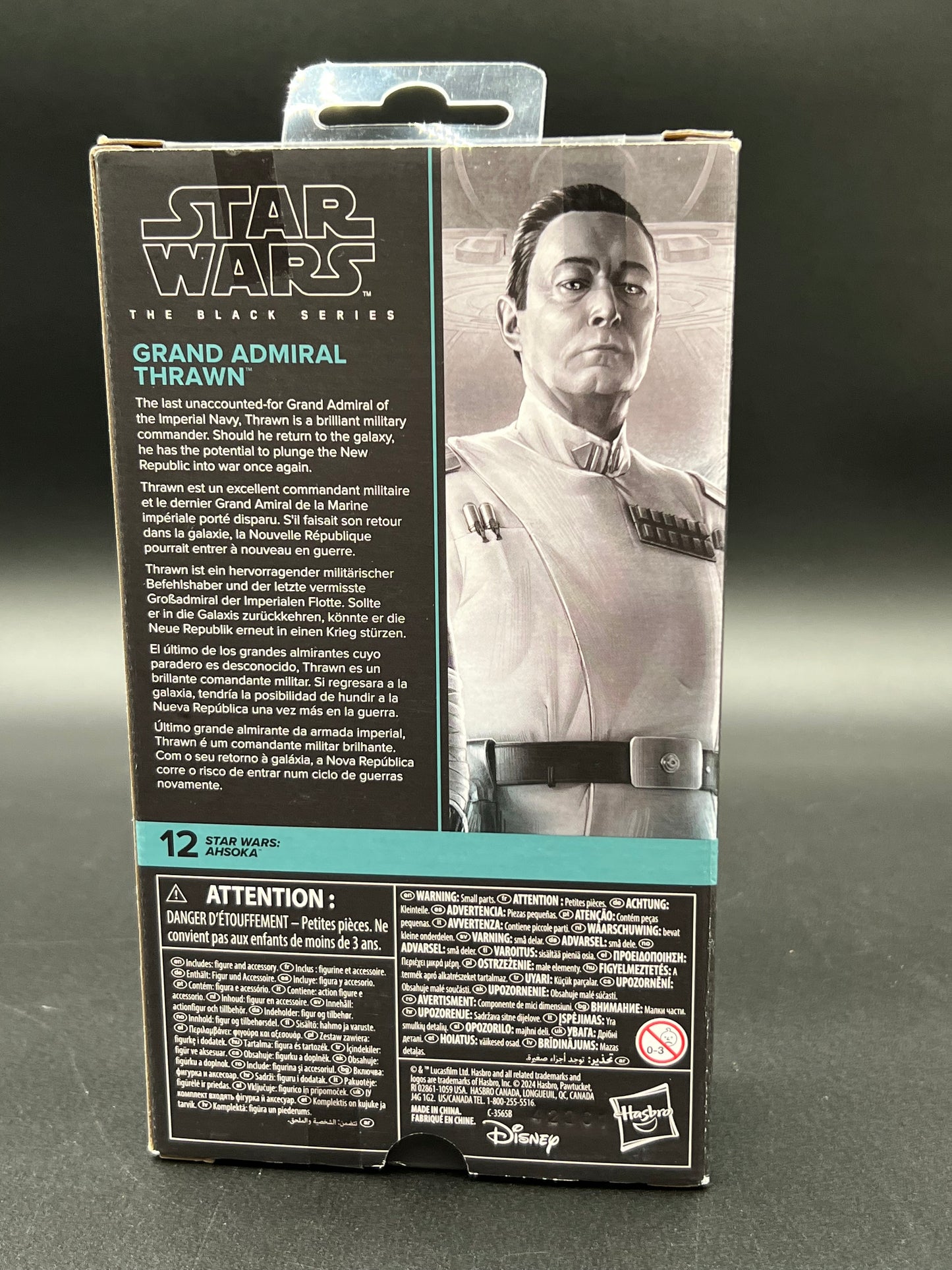 STAR WARS The Black Series Grand Admiral Thrawn, Ahsoka Collectible 6-Inch Action Figure New