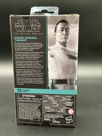 STAR WARS The Black Series Grand Admiral Thrawn, Ahsoka Collectible 6-Inch Action Figure New
