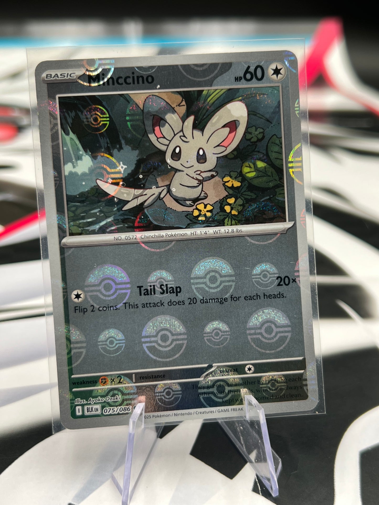 Minccino 075/086 (Poke Ball Pattern) - SV: Black Bolt (BLK) Pokémon Card TCG