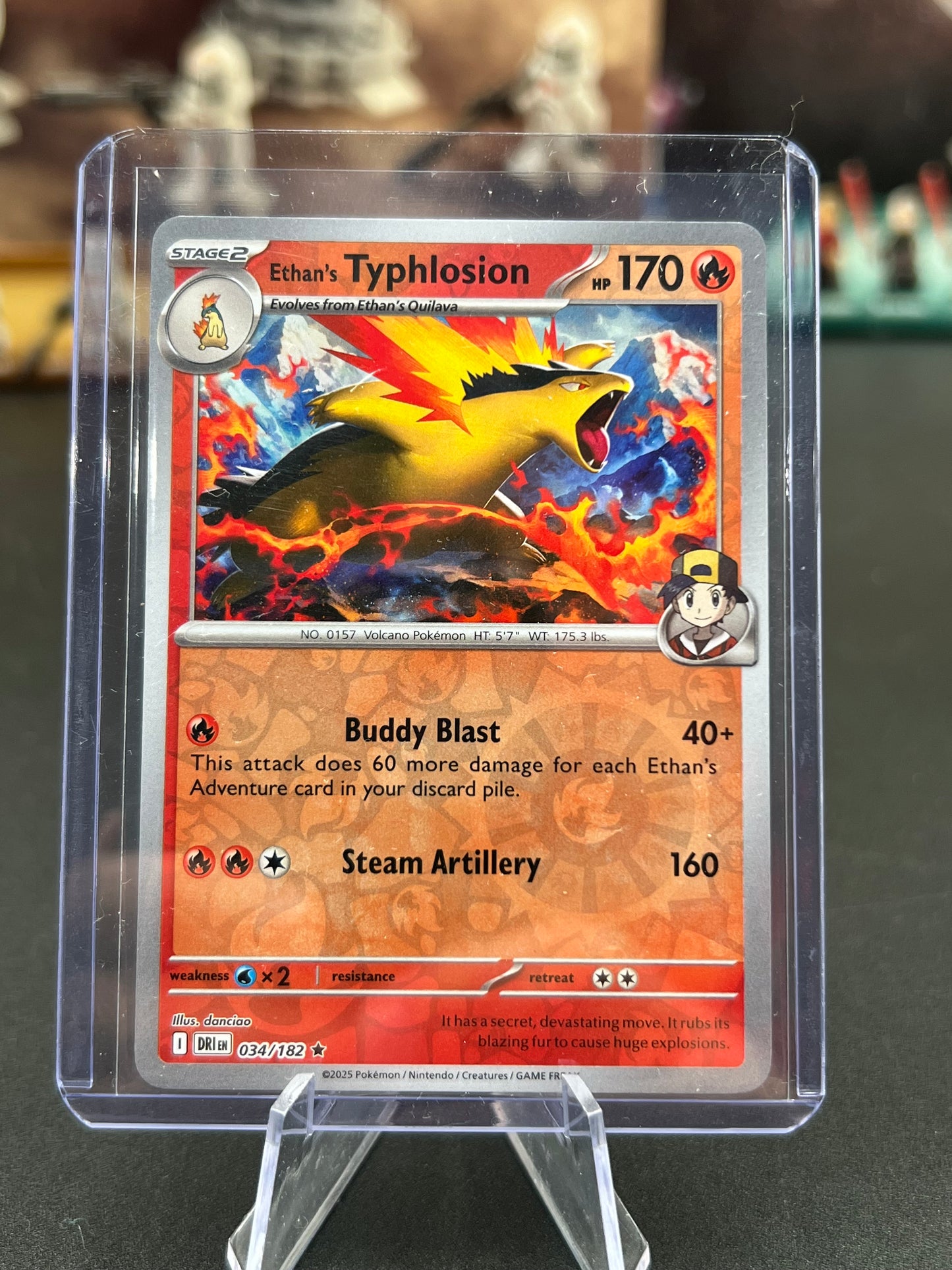 Ethan's Typhlosion 034/182 Reverse Holo - SV10: Destined Rivals (DRI) Pokémon TCG