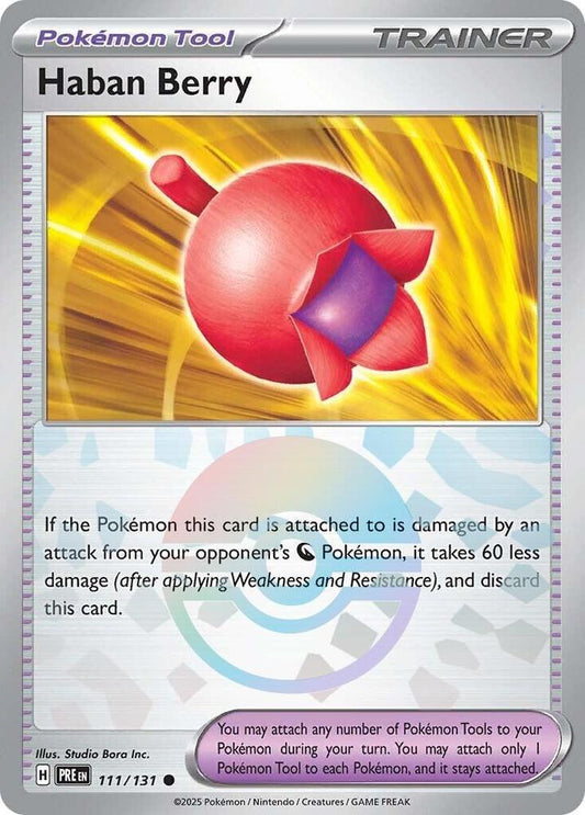 Haban Berry 111/131 (Poke Ball Pattern) - SV: Prismatic Evolutions (PRE) POKÉMON TCG