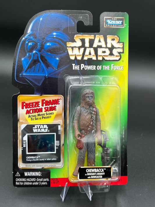 Star Wars Power of the Force Freeze Frame CHEWBACCA Action Figured 1998 Kenner New