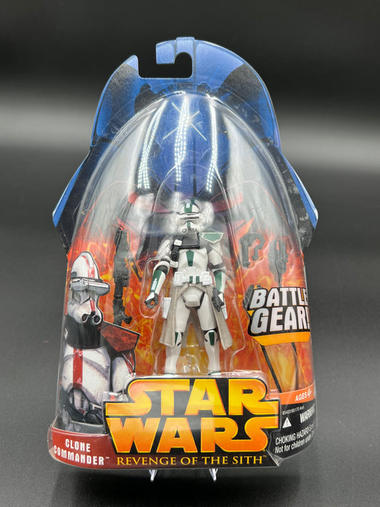 Clone Commander GREEN STAR WARS Revenge of the Sith ROTS #33 NEW 2005
