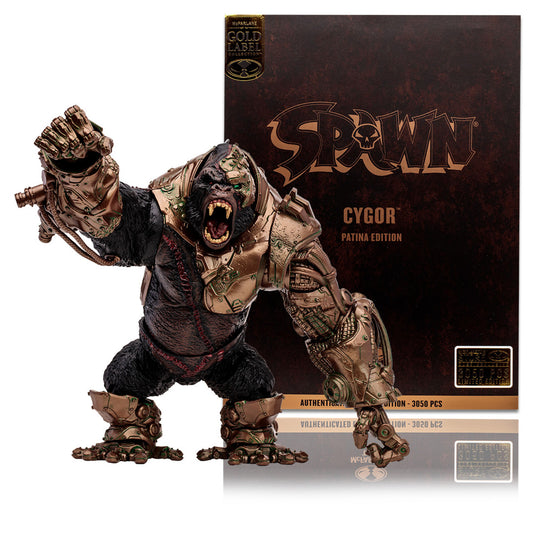 McFarlane Toys -Gold Label Collection Spawn Cygor Patina Edition Mega Figure New
