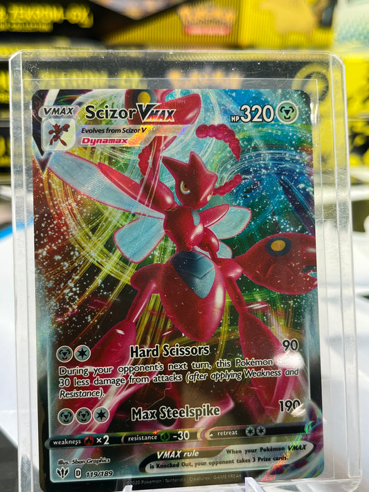 Scizor VMAX - 119/189 - SWSH03: Darkness Ablaze (SWSH03) POKÉMON TCG