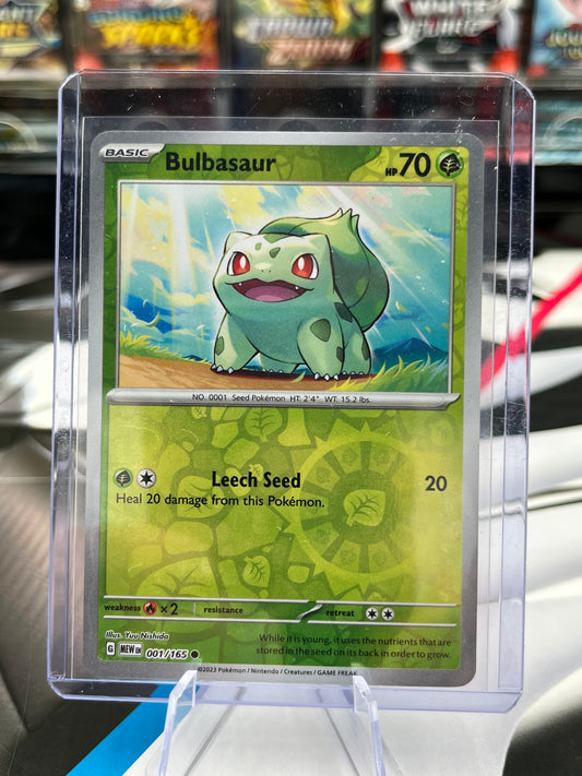 Bulbasaur (Reverse Holofoil) - 001/165 - SV: Scarlet & Violet 151 (MEW) POKÉMON TCG