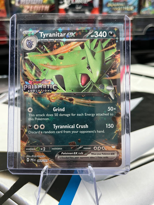 Tyranitar ex 064/131 (Prismatic Evolutions Stamp) - Miscellaneous Cards & Products (MCAP) POKÉMON TCG
