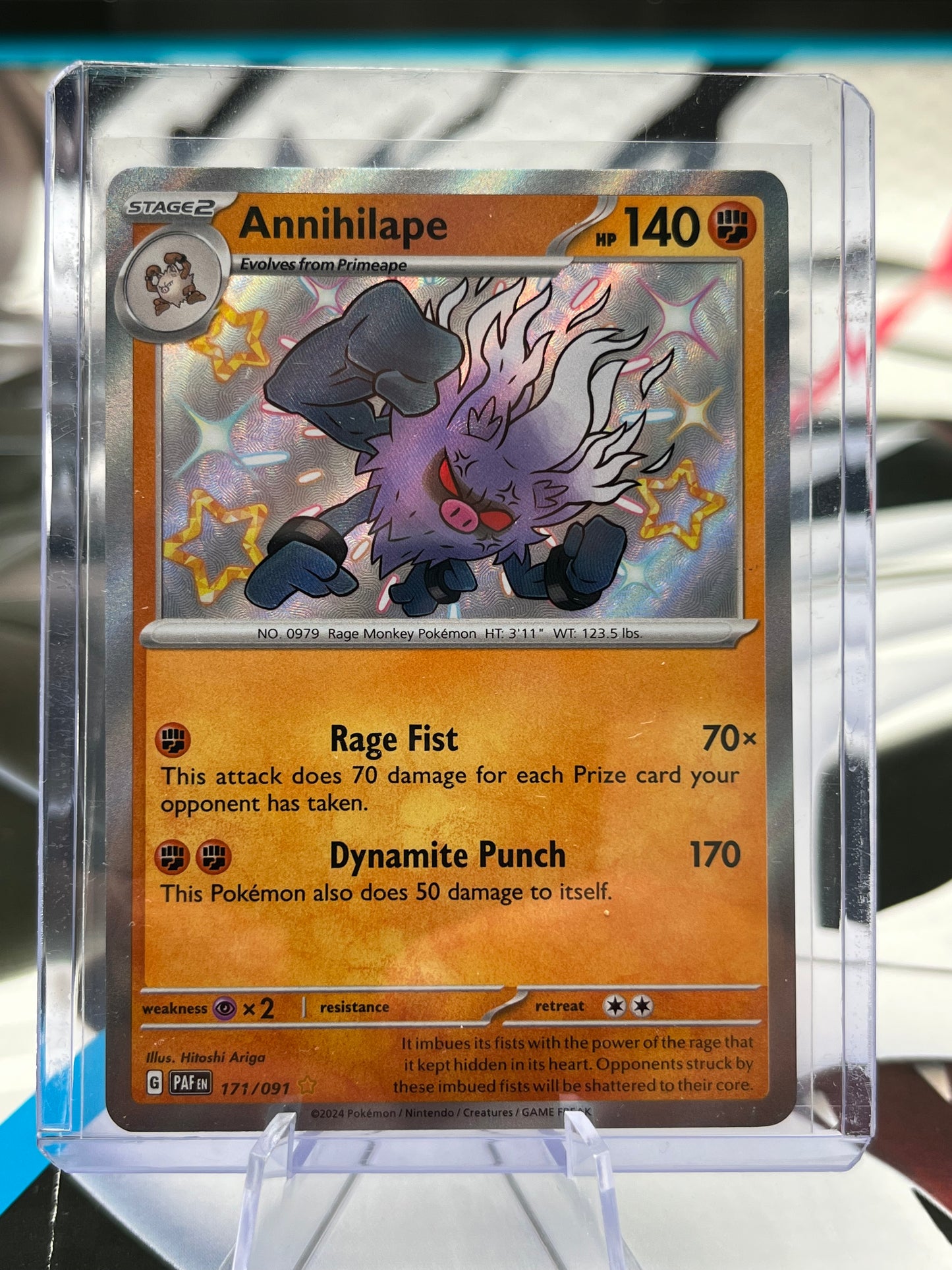 Annihilape - 171/091 - SV: Paldean Fates (PAF) Pokémon TCG