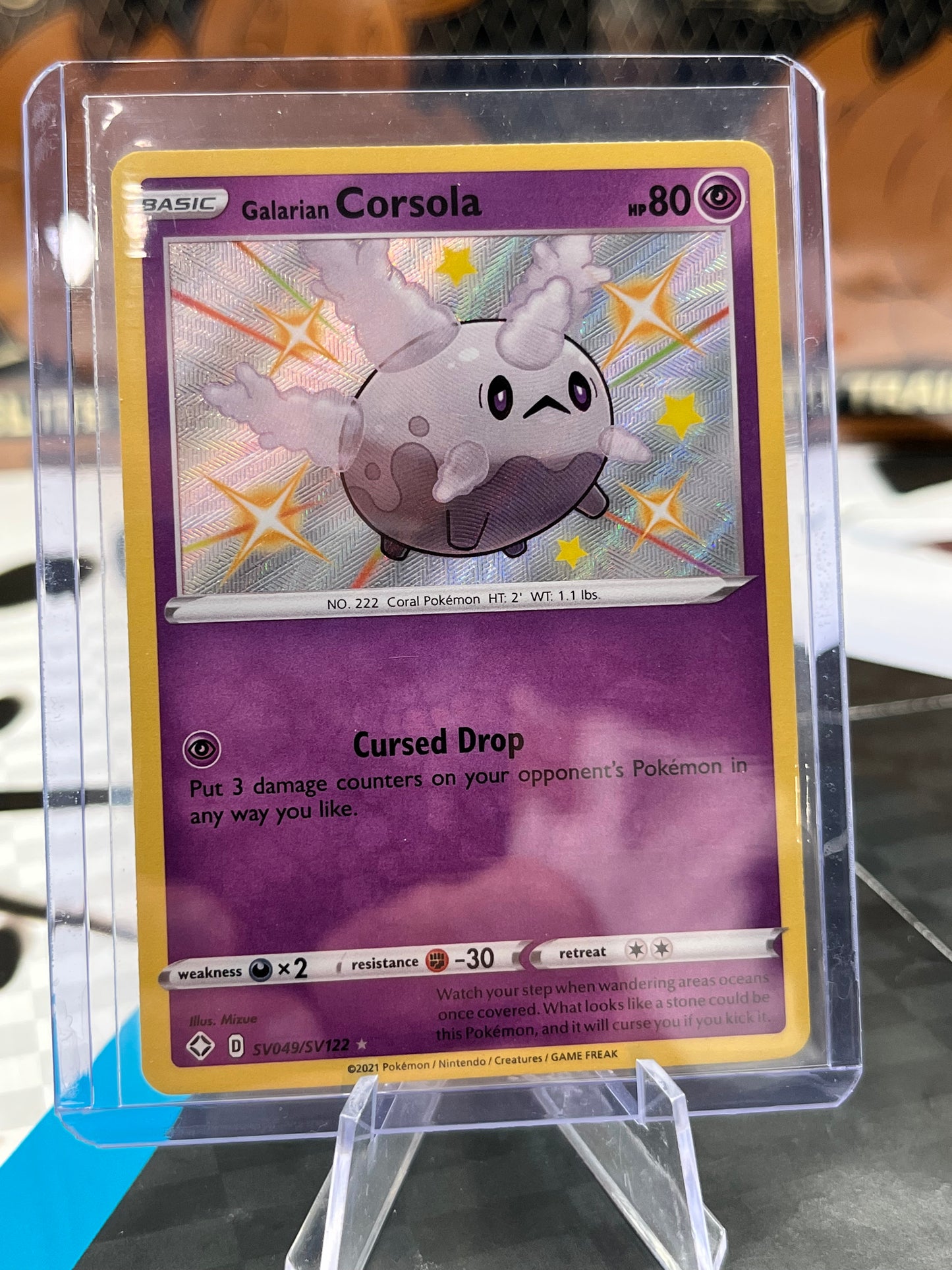 Galarian Corsola - SV049/SV122 - Shining Fates: Shiny Vault (SHFSV)Pokémon TCG