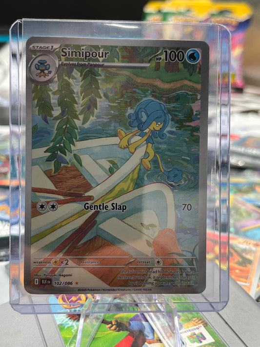 Simipour - 102/086 - SV: Black Bolt (BLK) Pokémon TCG