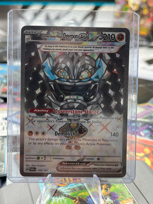 Cornerstone Mask Ogerpon ex - 199/167 - SV06: Twilight Masquerade (TWM) Pokémon TCG