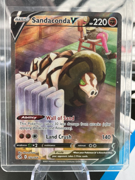 Sandaconda V (Alternate Full Art) - 252/264 - SWSH08: Fusion Strike (SWSH08) Pokémon TCG