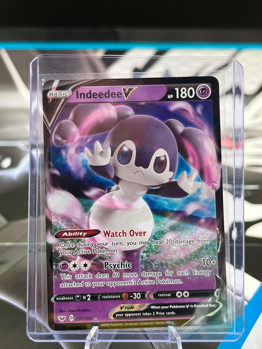 Indeedee V - 091/202 - SWSH01: Sword & Shield Base Set (SWSH01) Pokémon TCG