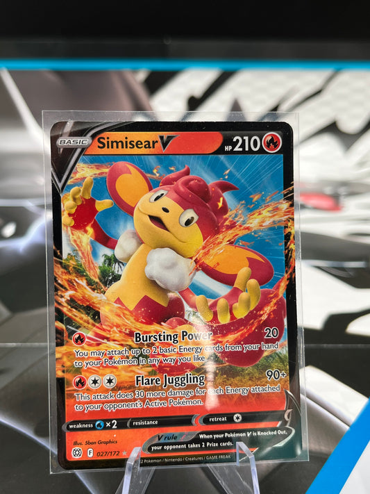 Simisear V - 027/172 - SWSH09: Brilliant Stars (SWSH09) Pokémon TCG