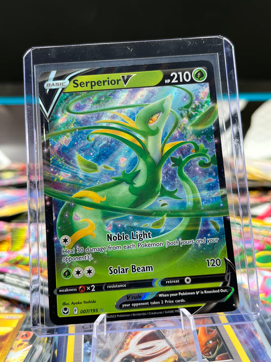Serperior V - 007/195 - SWSH12: Silver Tempest (SWSH12) Pokémon TCG