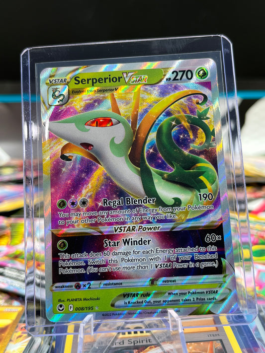 Serperior VSTAR - 008/195 - SWSH12: Silver Tempest (SWSH12) Pokémon TCG