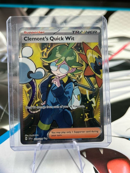 Clemont's Quick Wit - 229/191 - SV08: Surging Sparks (SSP) Pokémon TCG