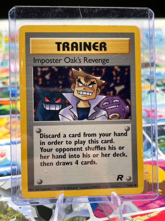 Imposter Oak's Revenge - 76/82 - Team Rocket (TR)  Pokémon Card TCG