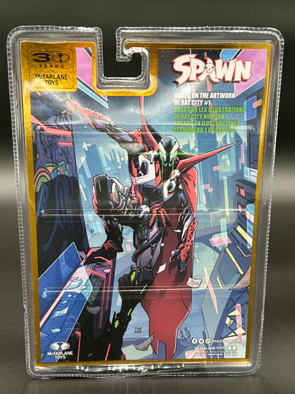 Spawn McFarlane Toys 30 Years Rat City Spawn 7" Figure Red Platinum Edition 2025