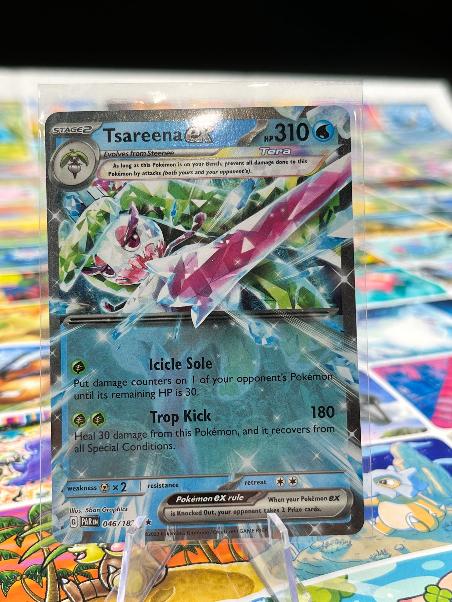 Tsareena ex - 046/182 - SV04: Paradox Rift (PAR) Pokémon Card TCG