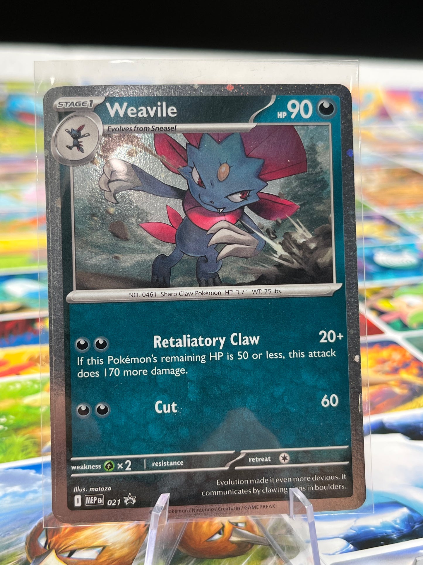 Weavile (Cosmos Holo) - 021 - ME: Mega Evolution Promo (MEP) Pokémon Card TCG