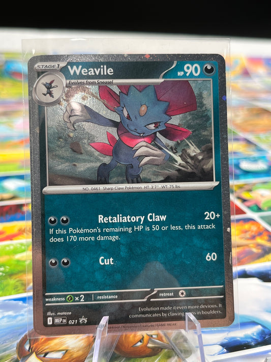Weavile (Cosmos Holo) - 021 - ME: Mega Evolution Promo (MEP) Pokémon Card TCG