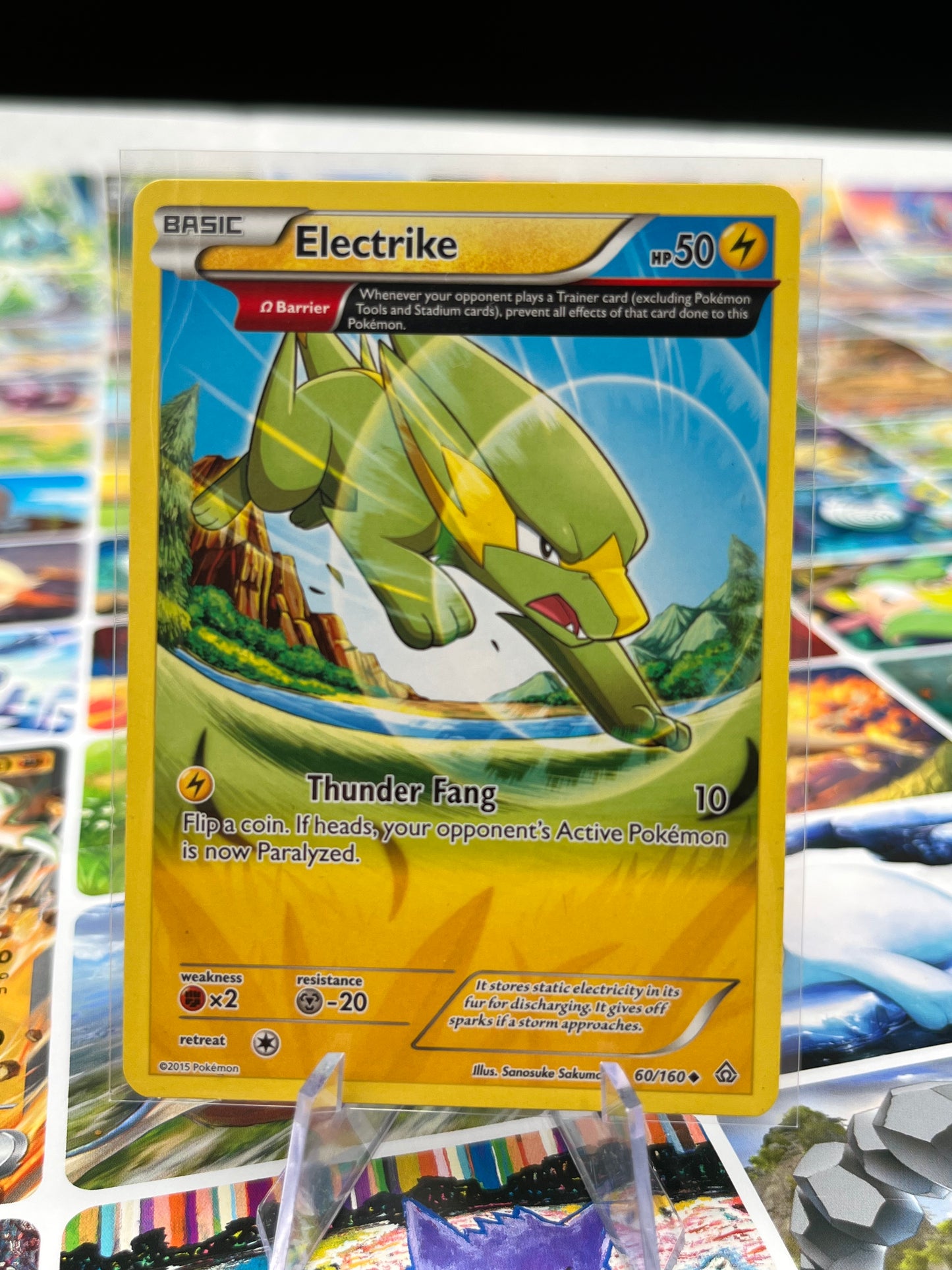 Electrike (Omega) - 60/160 - XY - Primal Clash (PRC) Pokémon Card TCG