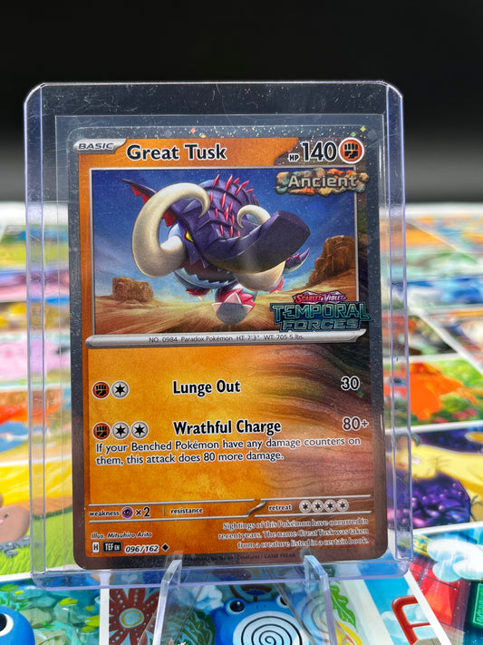 Great Tusk - 096/162 (Temporal Forces Stamped) - Miscellaneous Cards & Products (MCAP) Pokémon Card TCG