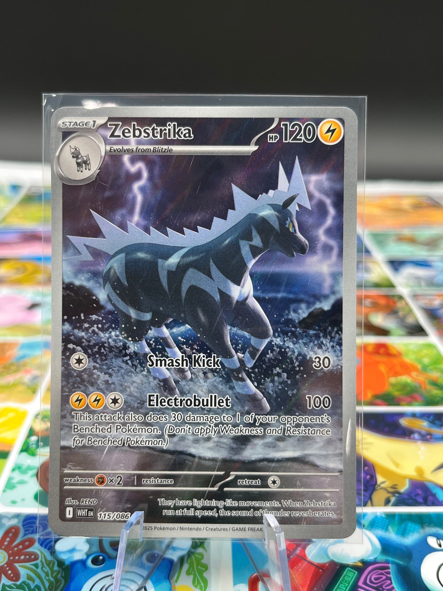 Zebstrika - 115/086 - SV: White Flare (WHT) Pokémon Card TCG