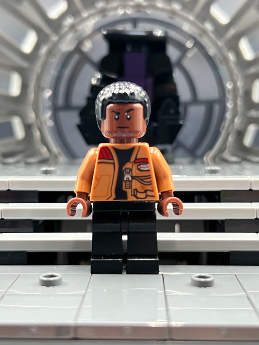 Finn - Medium Nougat Jacket, Black Legs Item No: sw0676 LEGO Star Wars Minifigure Set 75178