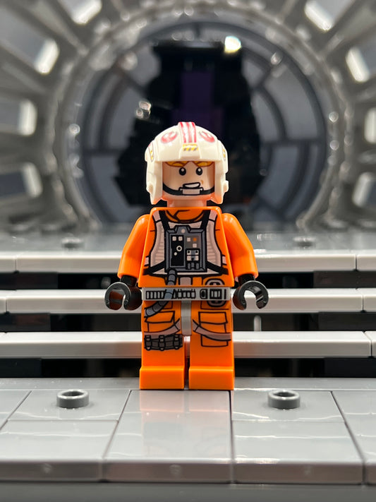 Luke Skywalker (Pilot, Printed Legs, Visor Up / Down) Item No: sw0991 LEGO Star Wars Minifigure Set 75288