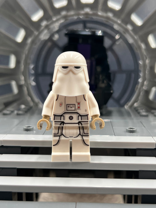 Snowtrooper - Male, Printed Legs, Dark Tan Hands, Reddish Brown Head, Grimace Item No: sw1179 LEGO Star Wars Minifigure Set 75320