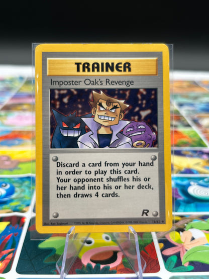 Imposter Oak's Revenge 1st Edition - 76/82 - Team Rocket (TR) Pokémon Card TCG
