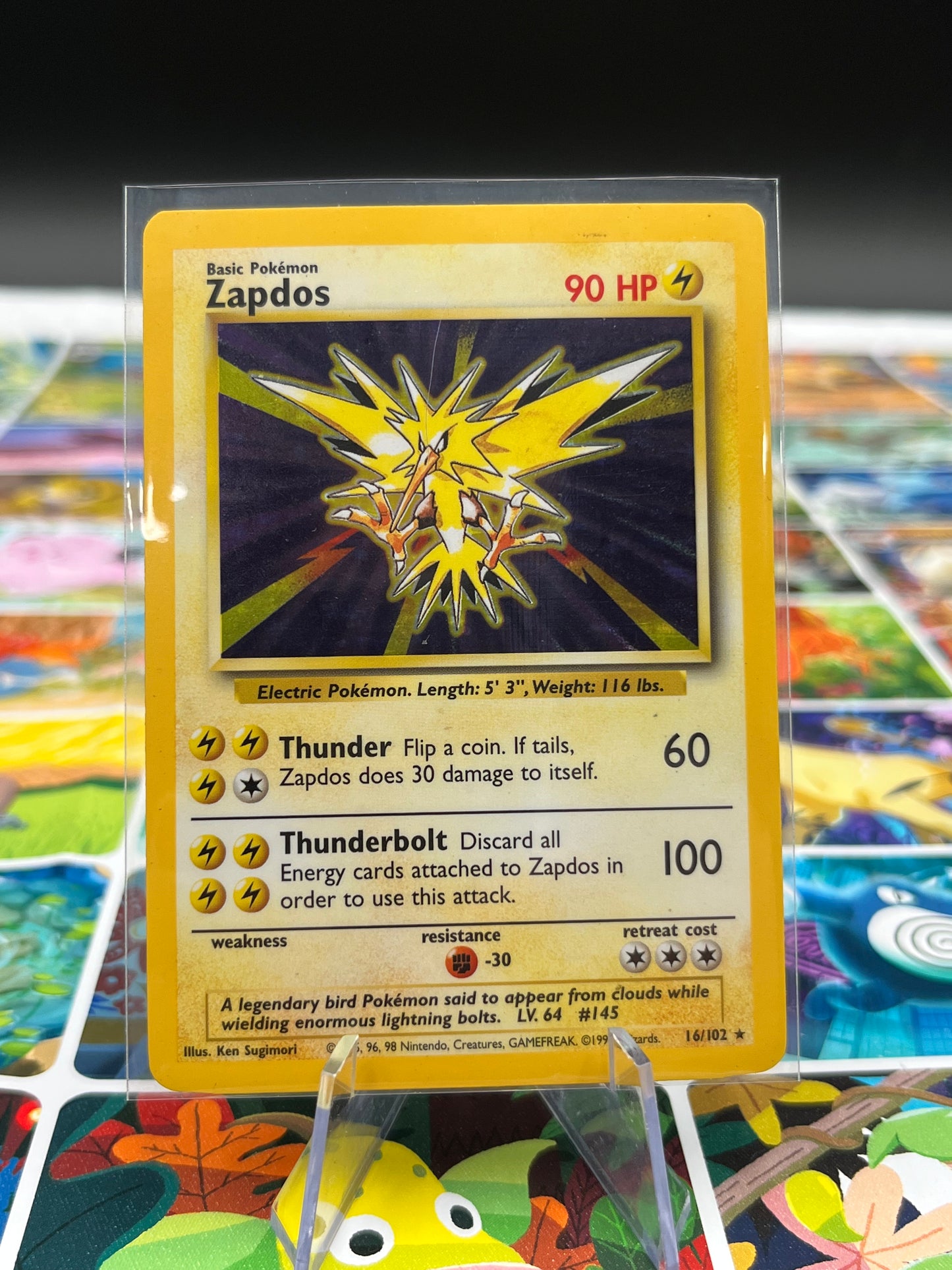 Zapdos - 016/102 - Base Set (BS) Pokémon Card TCG