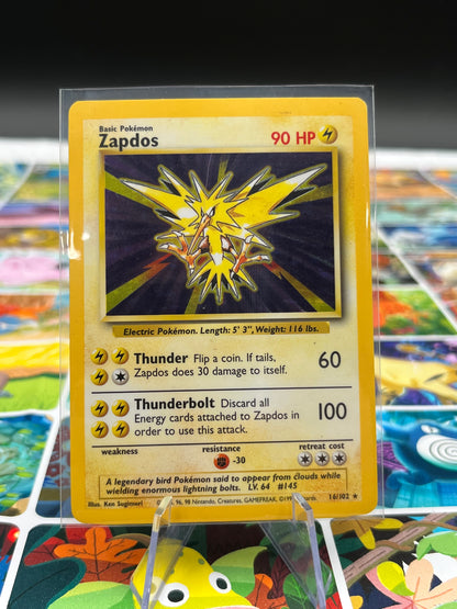 Zapdos - 016/102 - Base Set (BS) Pokémon Card TCG