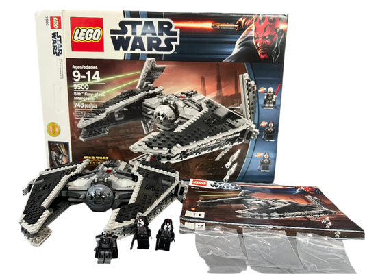 LEGO Star Wars Sith Fury-class Interceptor Item No: 9500 with Box and Manual Used Knights of the Old Republic KOTOR