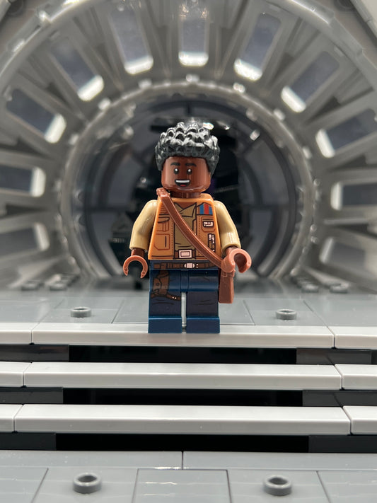 Finn - Medium Nougat Jacket, Dark Blue Legs with Holster Item No: sw1066 LEGO Star Wars Minifigure Set 75257