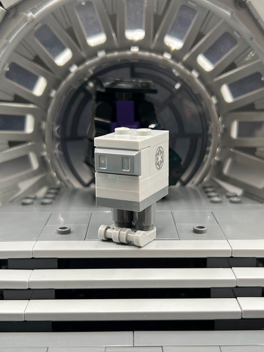 Gonk Droid (GNK Power Droid), Light Bluish Gray Body and Feet, Imperial Logo Star Wars Torso Star Wars LEGO Set 75347