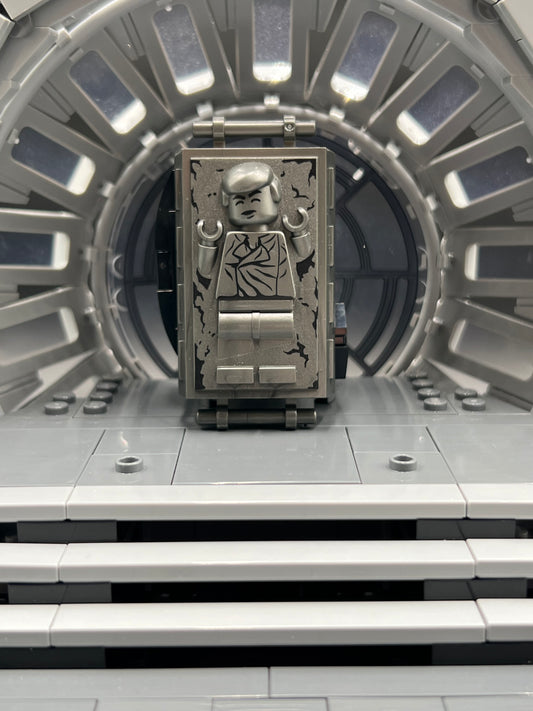 Minifigure, Utensil Carbonite Block with Bar Handles with Han Solo Pattern Item No: 87561pb01  Alternate Item No: sw0978 LEGO Star Wars Minifigure Set 75137